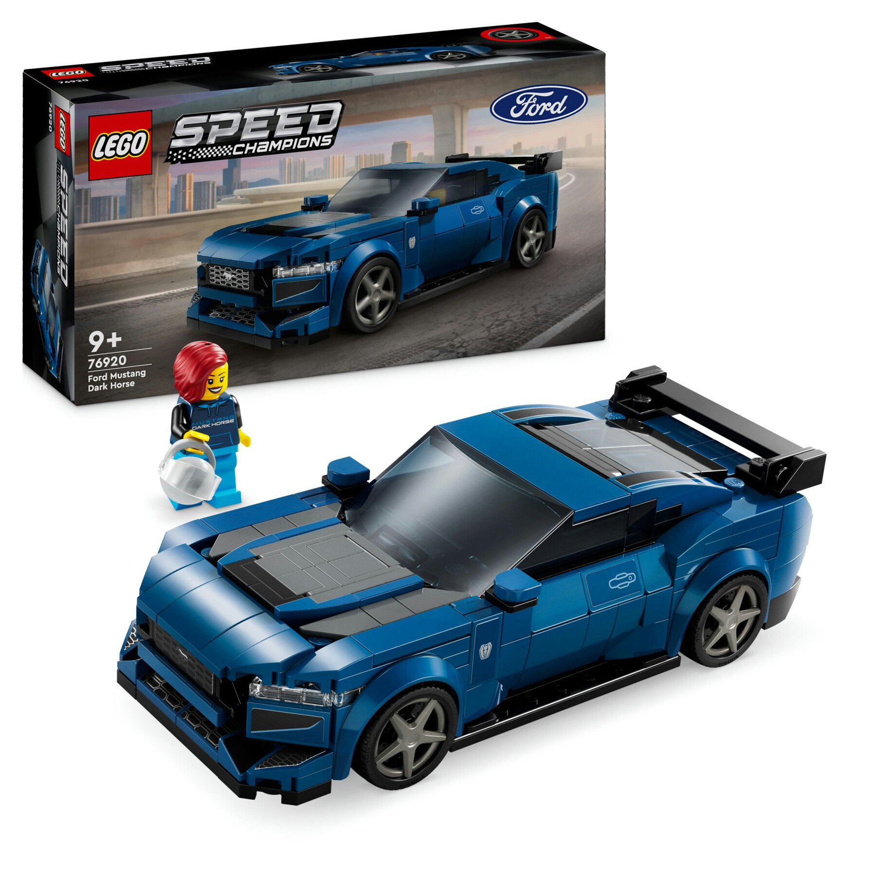 Lego speed champions 76920 auto sportiva ford mustang dark horse, modellino di macchina giocattolo da costruire per bambini 9+ - LEGO SPEED CHAMPIONS