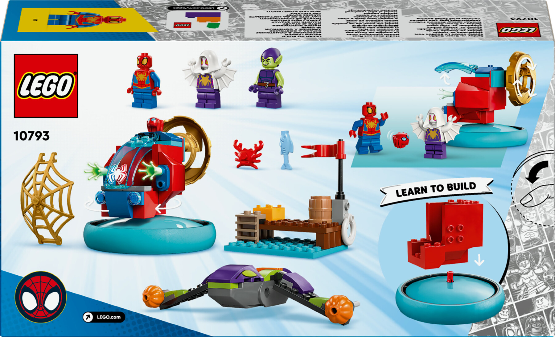 Lego spidey e i suoi fantastici amici 10793 spider-man vs. goblin, giochi bambini 4+ con veicoli giocattolo e 3 supereroi - LEGO SPIDERMAN, SPIDEY