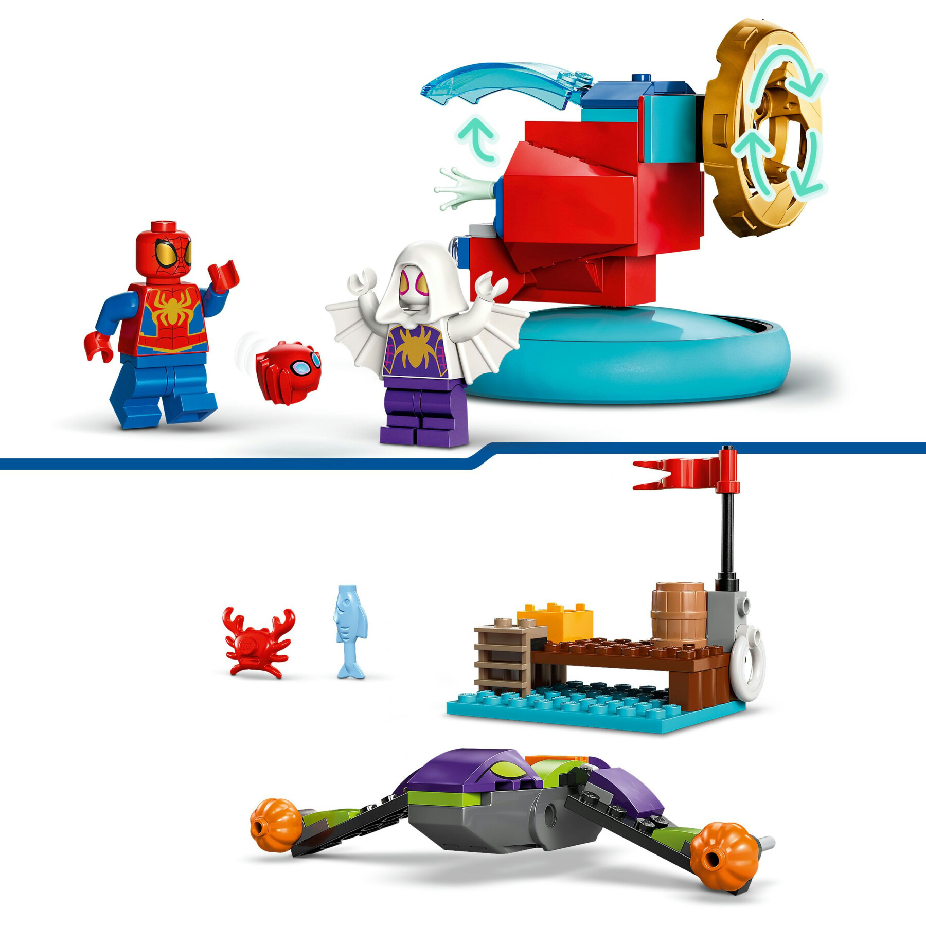 Lego spidey e i suoi fantastici amici 10793 spider-man vs. goblin, giochi bambini 4+ con veicoli giocattolo e 3 supereroi - LEGO SPIDERMAN, SPIDEY