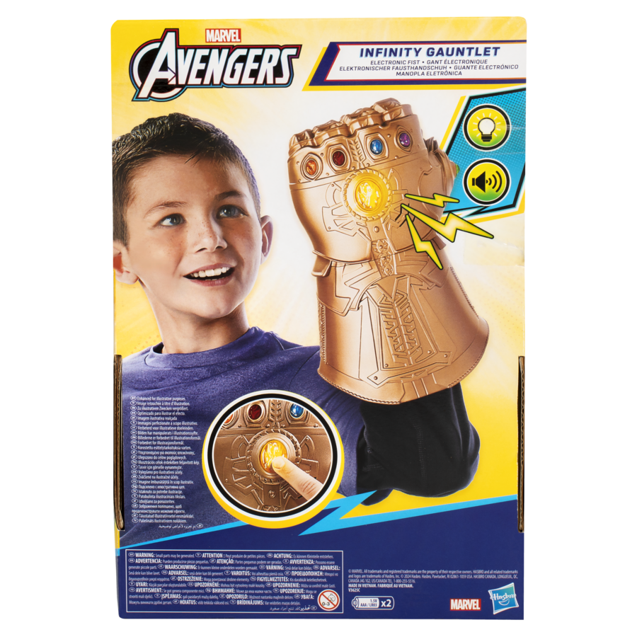 Hasbro marvel avengers, guanto dell'infinito, giocattoli per roleplay - Avengers