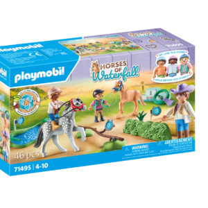 Playmobil horse of waterfall 71495  torneo di equitazione dei pony per bambini dai 4 anni - Playmobil