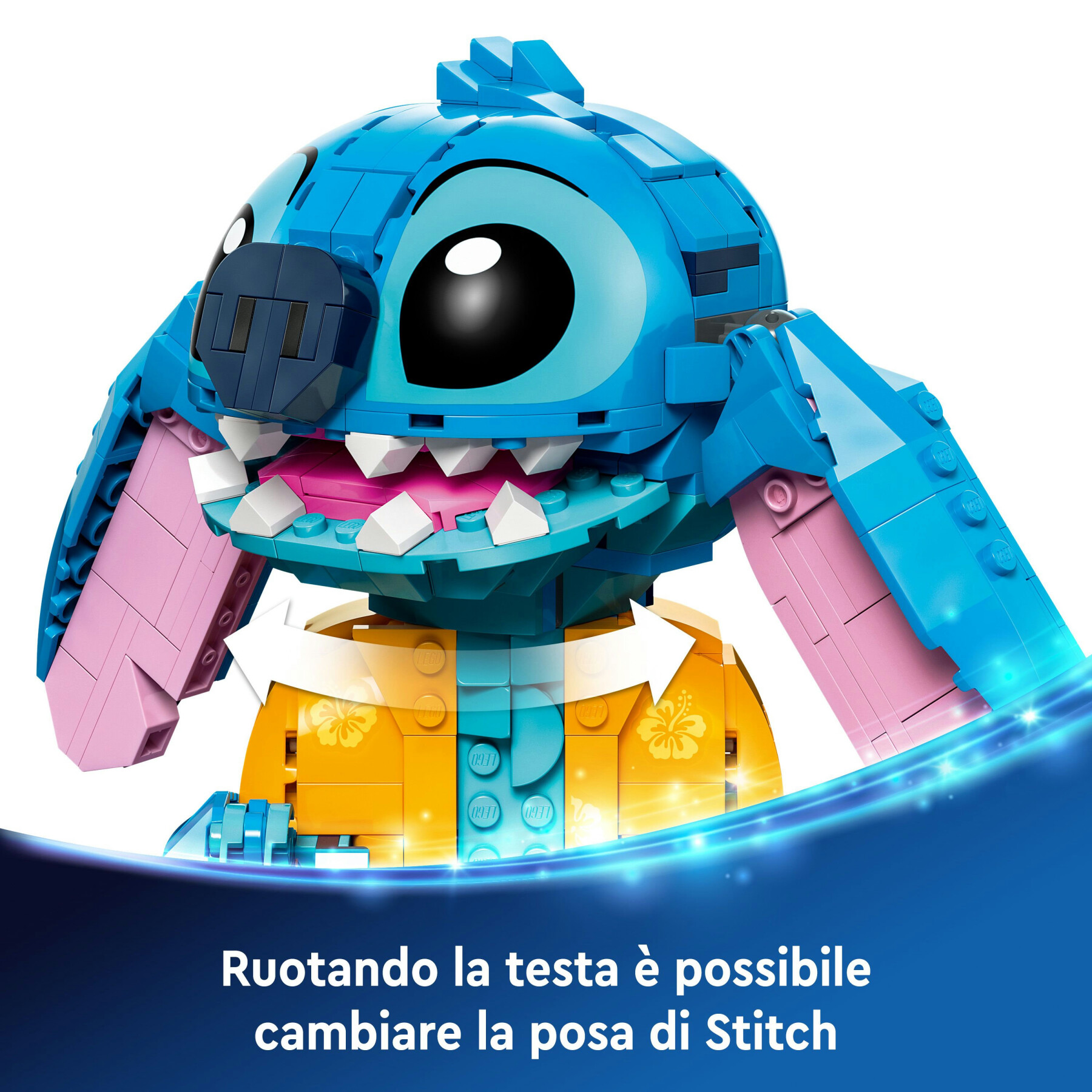 Lego disney 43249 stitch, gioco per bambini 9+, personaggio da costruire con parti mobili, idea regalo divertente dal film - Disney Stitch, Lego
