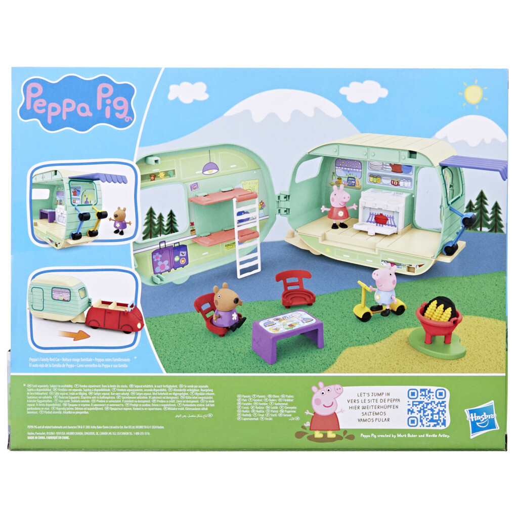 Peppa pig - la roulotte di peppa pig, playset con 6 accessori e 3 action figure - PEPPA PIG