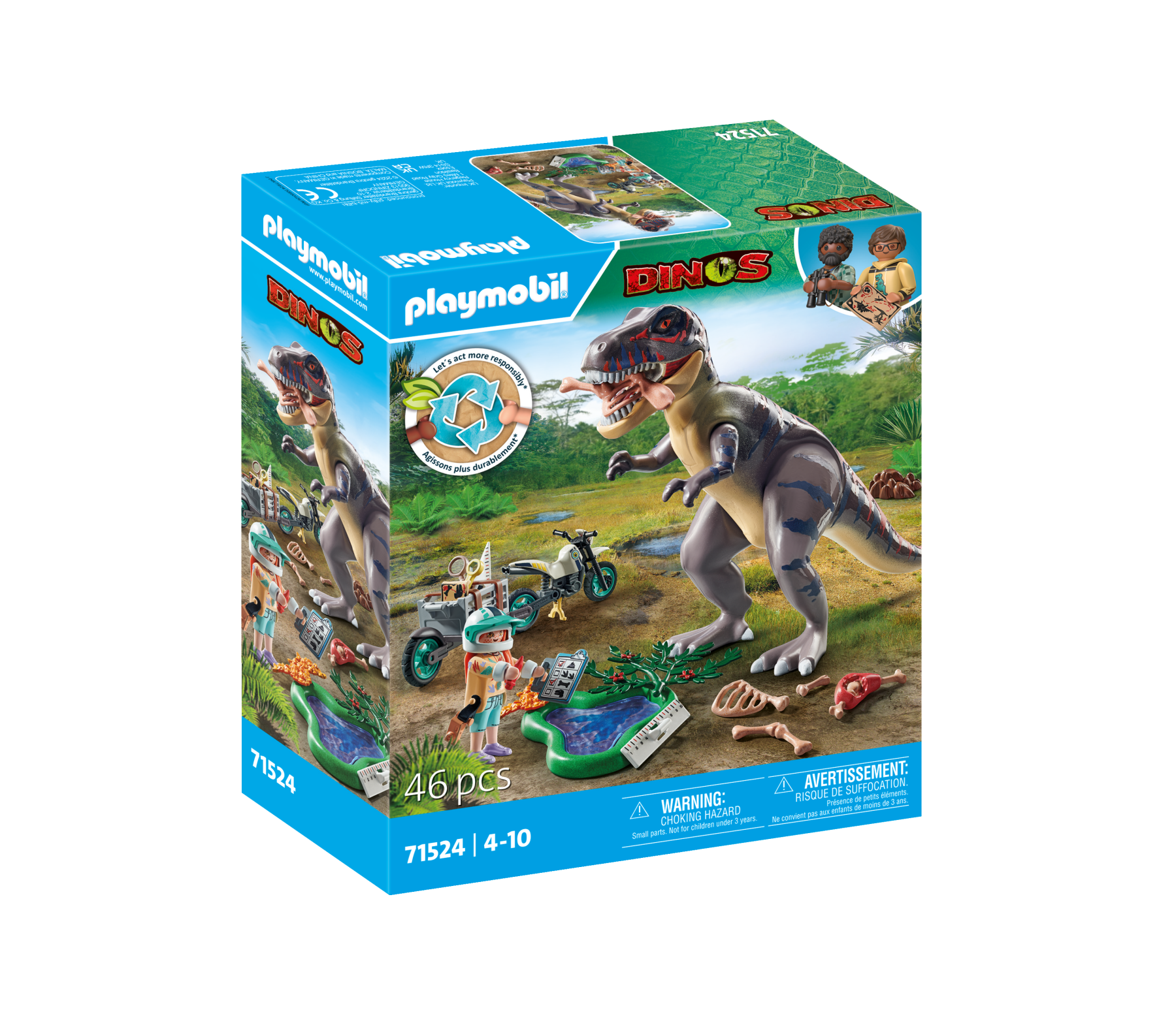 Playmobil dinos 71524 sulle tracce del t-rex per bambini dai 4 anni - Playmobil