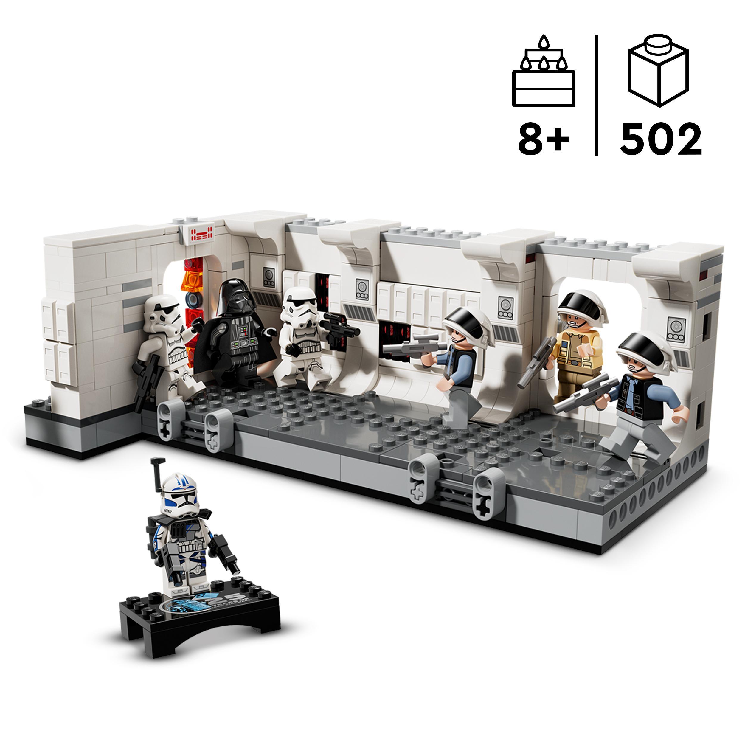 Lego star wars 75387 imbarco sulla tantive iv, giochi bambini 8+, scena nell'astronave giocattolo da costruire con minifigure - LEGO® Star Wars™, Star Wars