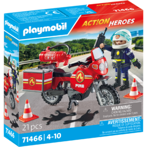 Playmobil 71466 moto dei pompieri per bambini dai 4 anni - Playmobil