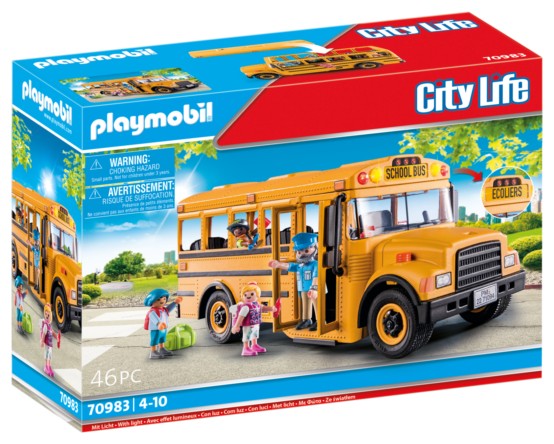 Playmobil70983 scuolabus per bambini dai 4 anni con personaggi playmobil - Playmobil