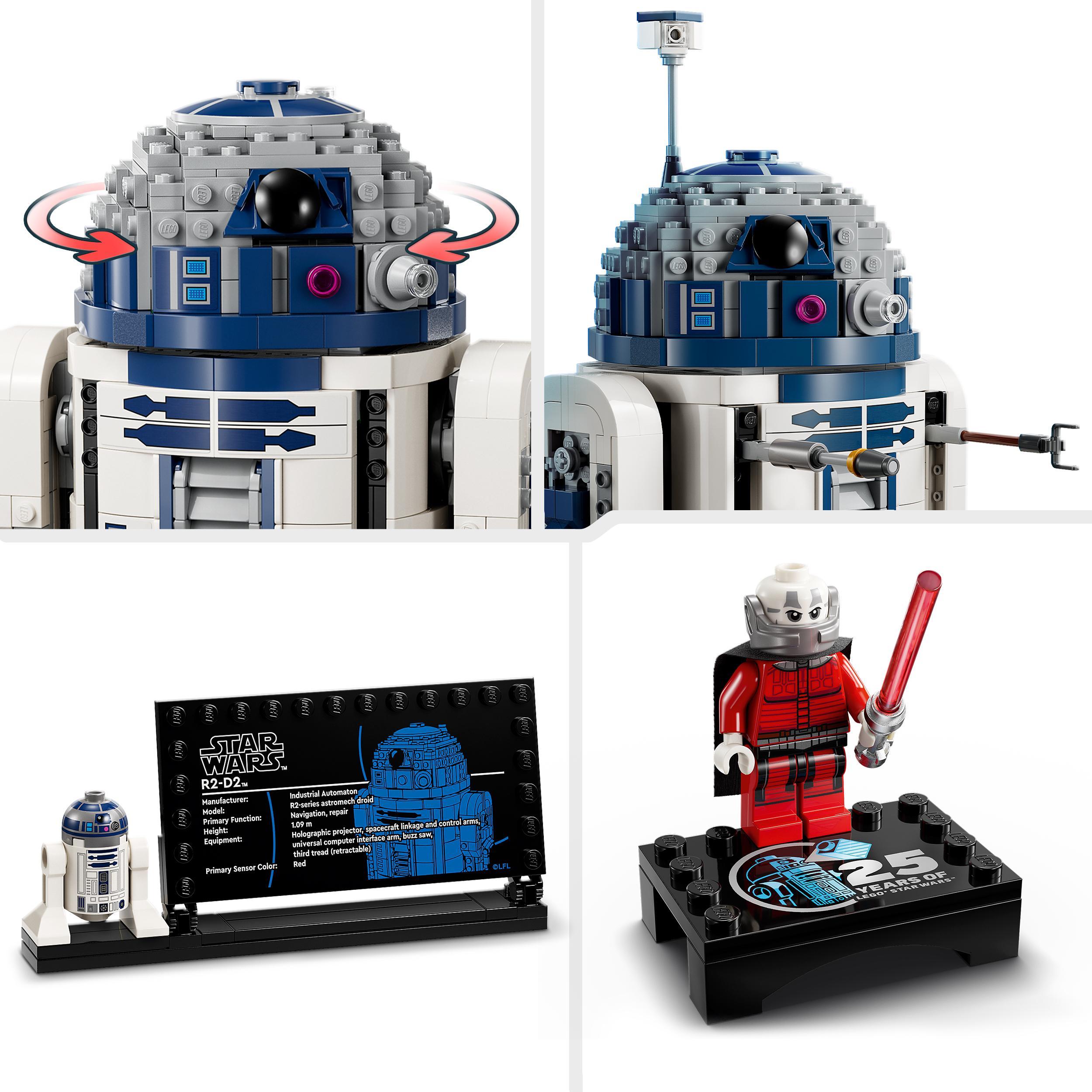 Lego star wars 75379 r2-d2, modellino da costruire di droide con parti mobili e accessori, giochi bambini 10+ con minifigure - LEGO® Star Wars™, Star Wars