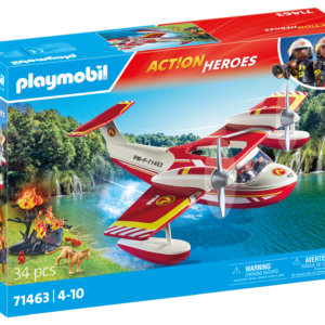 Playmobil 71463 idrovolante dei pompieri per bambini dai 4 anni - Playmobil