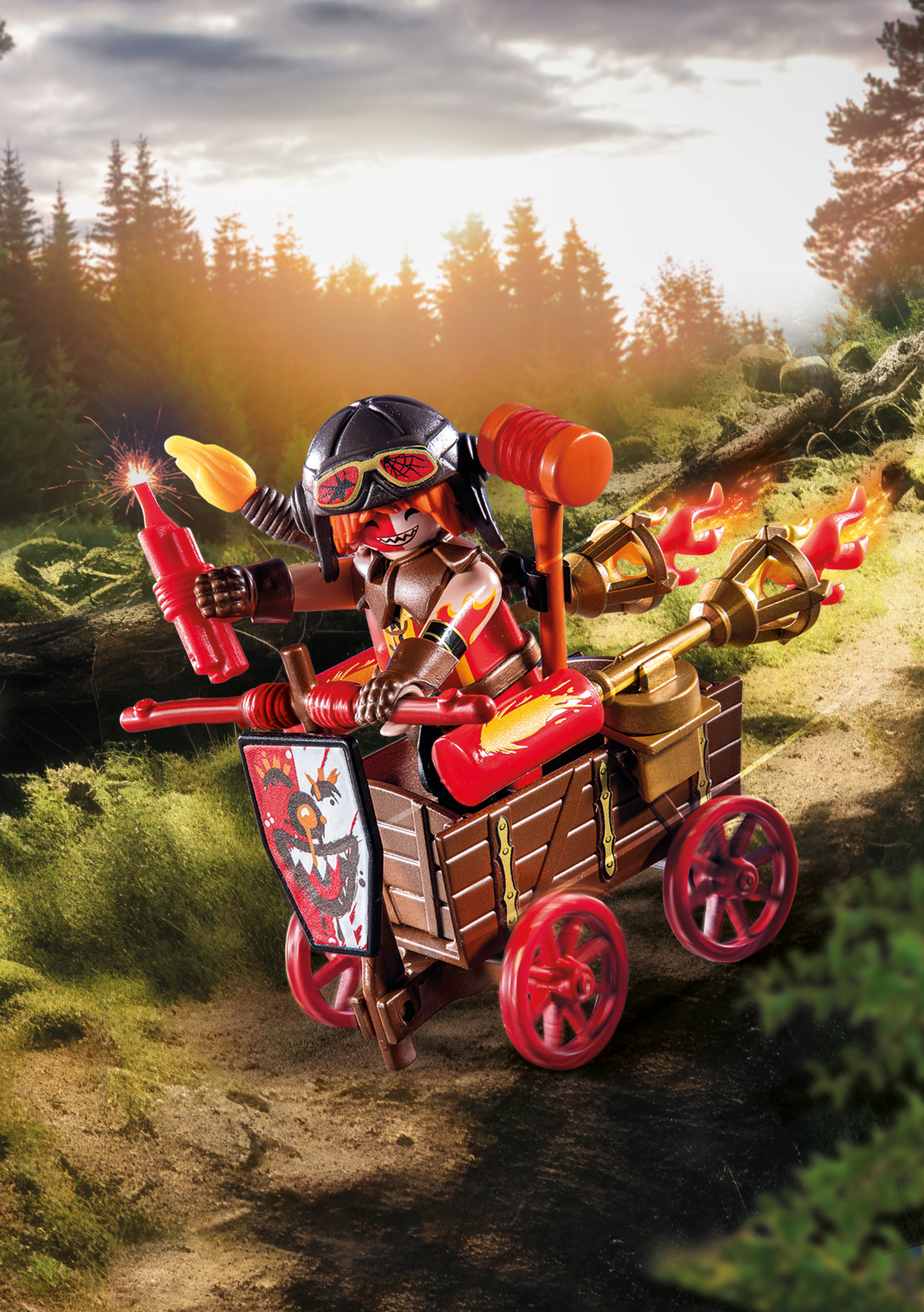 Playmobil novelmore 71486 kahboom con carro da combattimento per bambini dai 4 anni - Playmobil