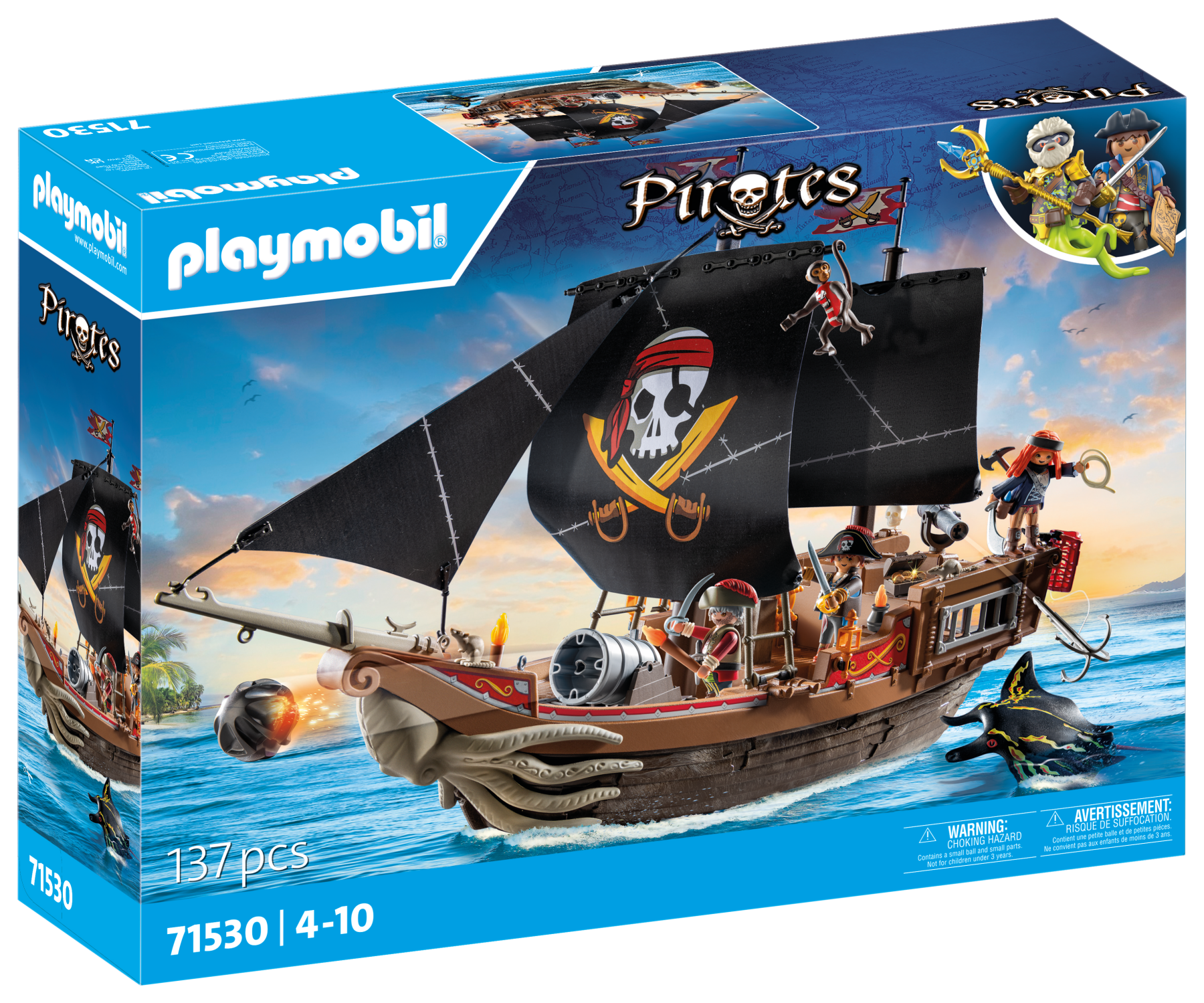 Playmobil 71530 galeone dei pirati per bambini dai 4 anni - Playmobil