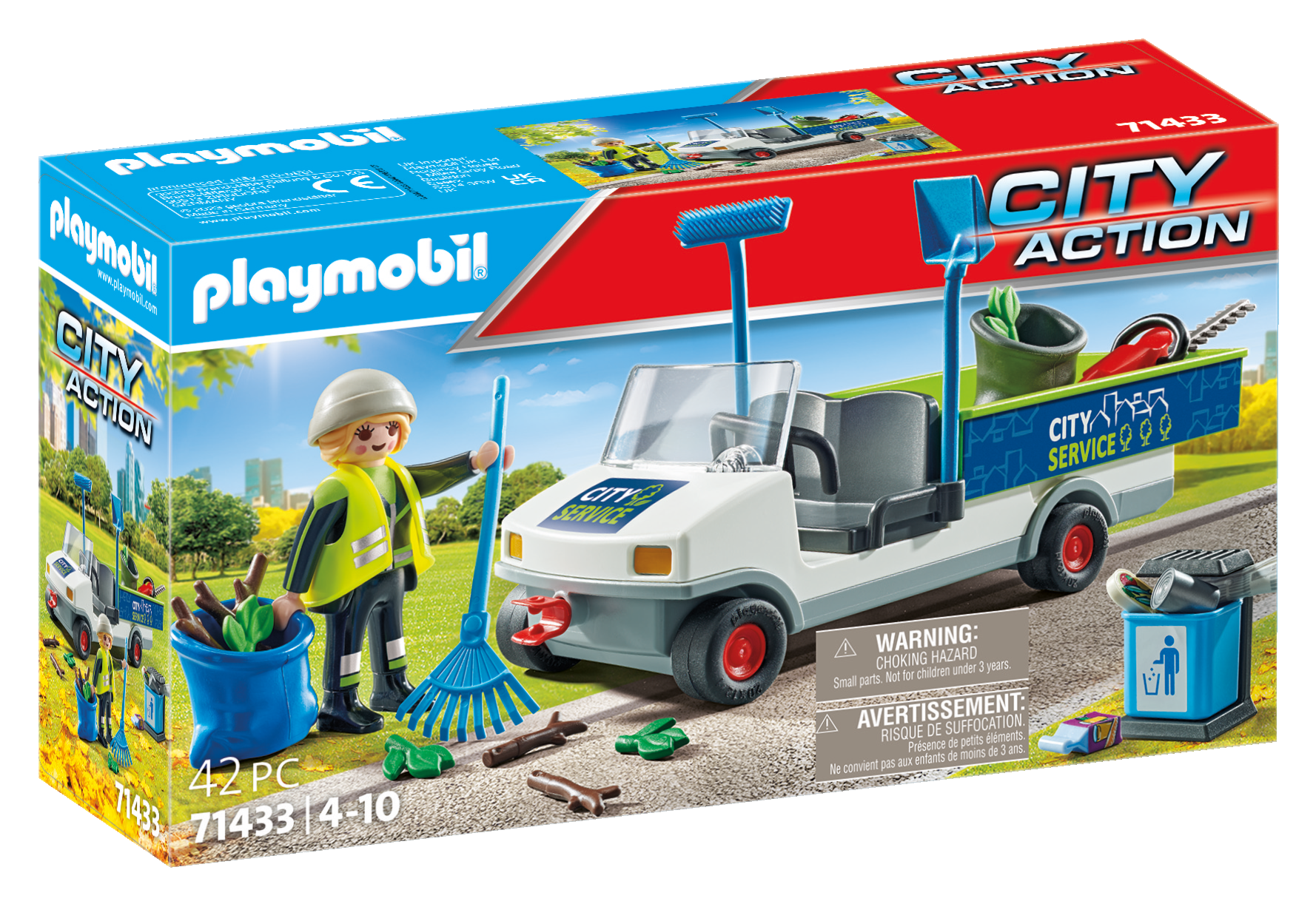 Playmobil 71433 pulizia della citta' con veicolo per bambini dai 4 anni - Playmobil