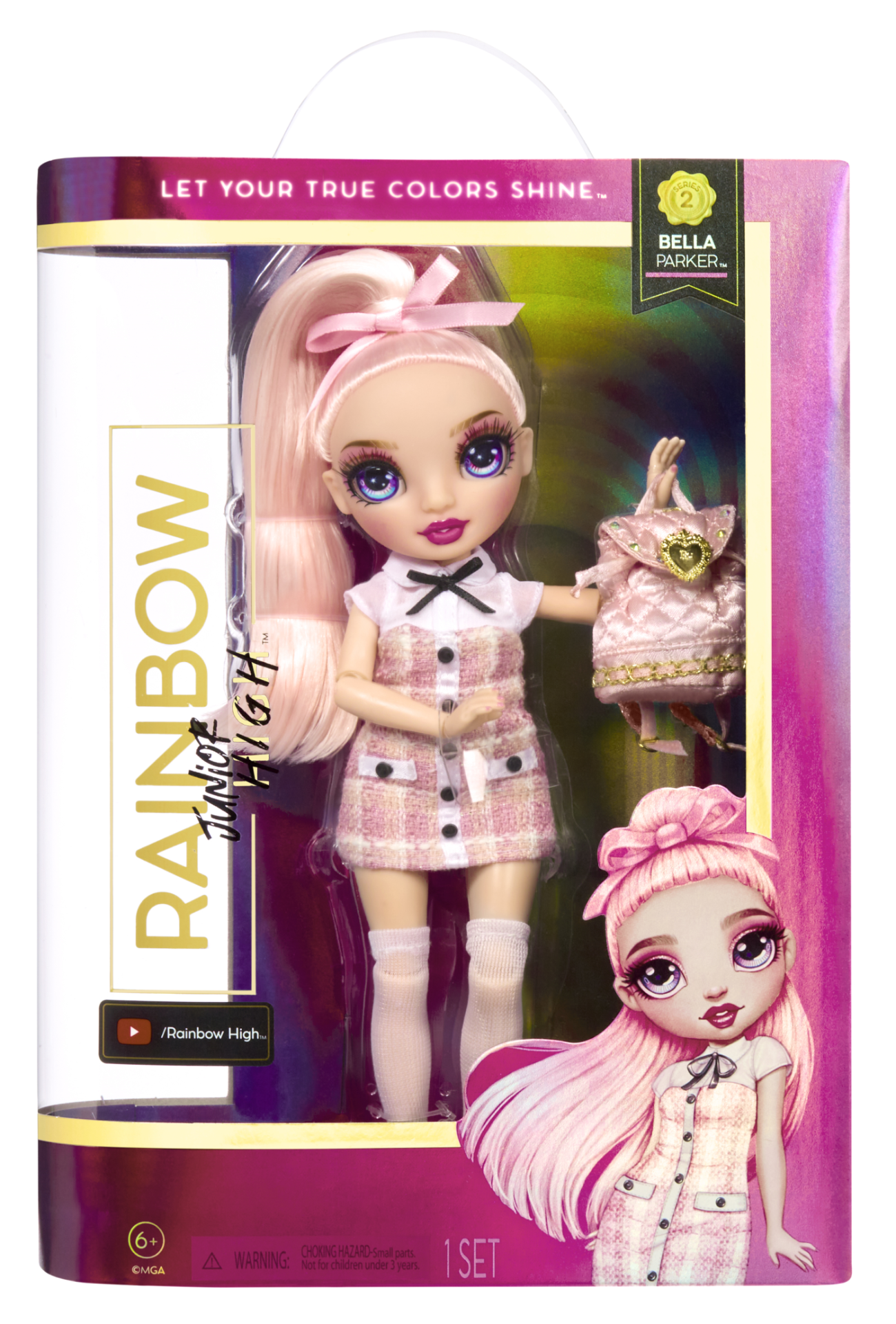 Rainbow high uovo di pasqua edizione 2024 - include sempre 1 bambola rainbow e 2 borse della serie accessories studio - Rainbow High
