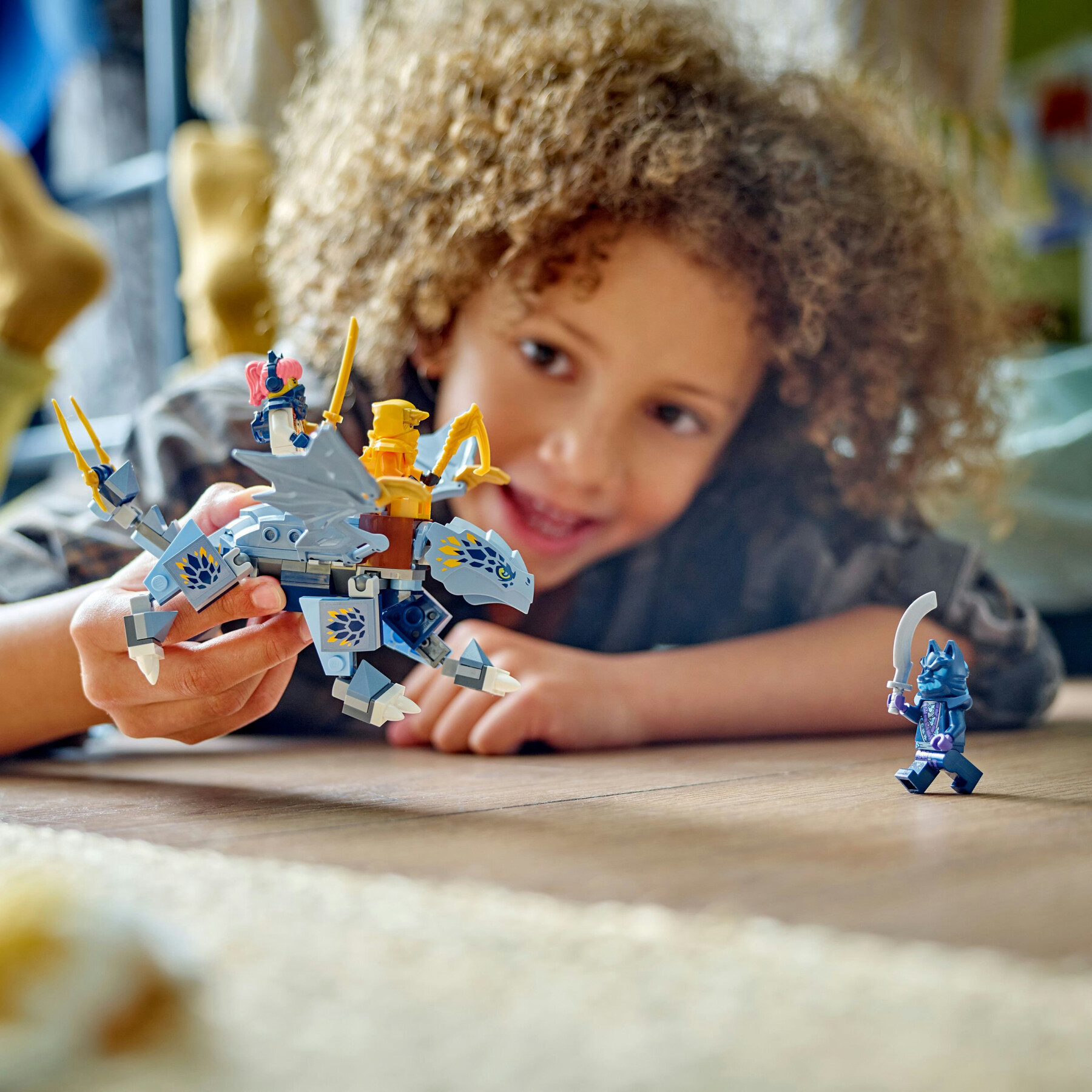Lego ninjago 71810 draghetto riyu, modellino da costruire di drago giocattolo con 3 minifigure, giochi per bambini di 6+ anni - LEGO NINJAGO