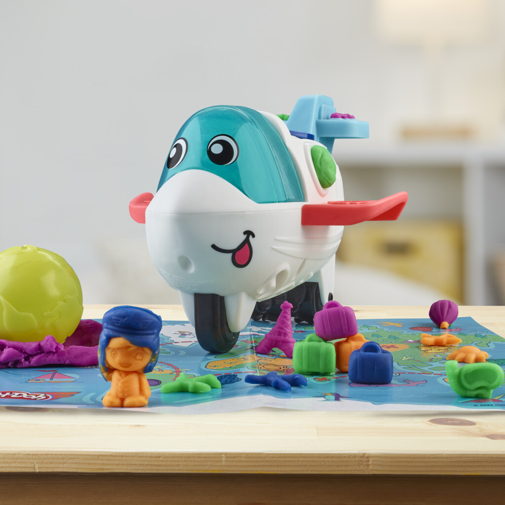 Play-doh, il mio primo aeroplano esploratore, starter set per attività manuali, per bambini e bambine - PLAY-DOH