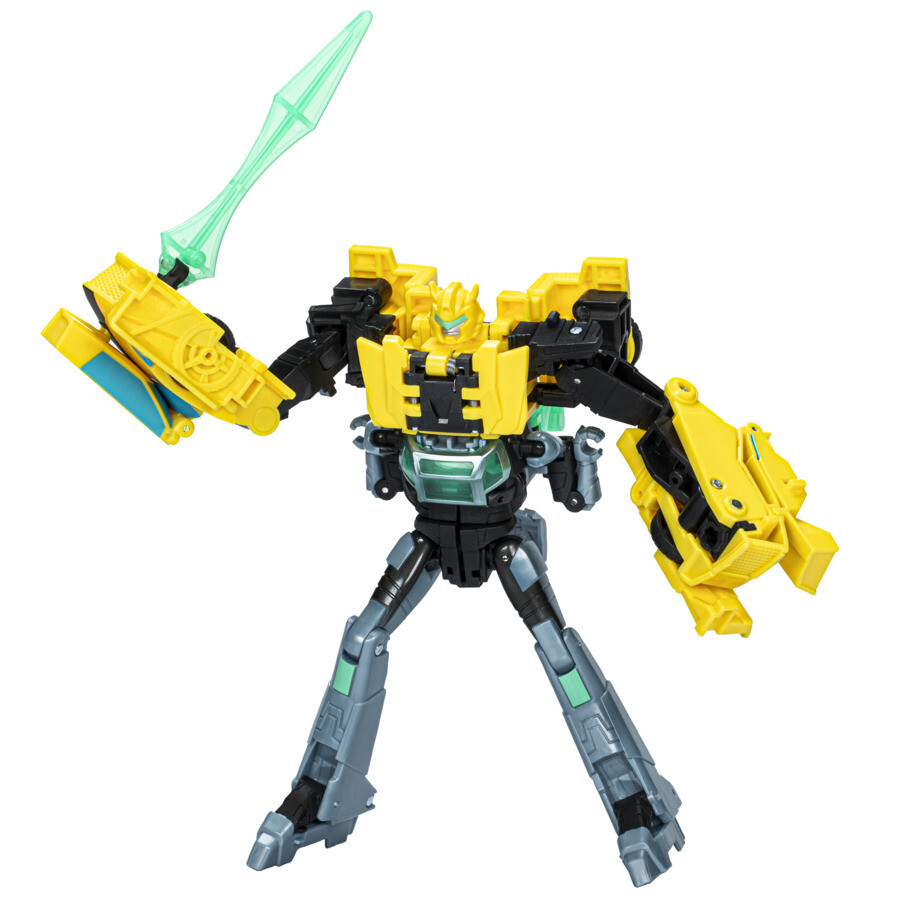 Transformers earthspark, cyber-combiner, action figure robot bumblebee e mo malto - Transformers