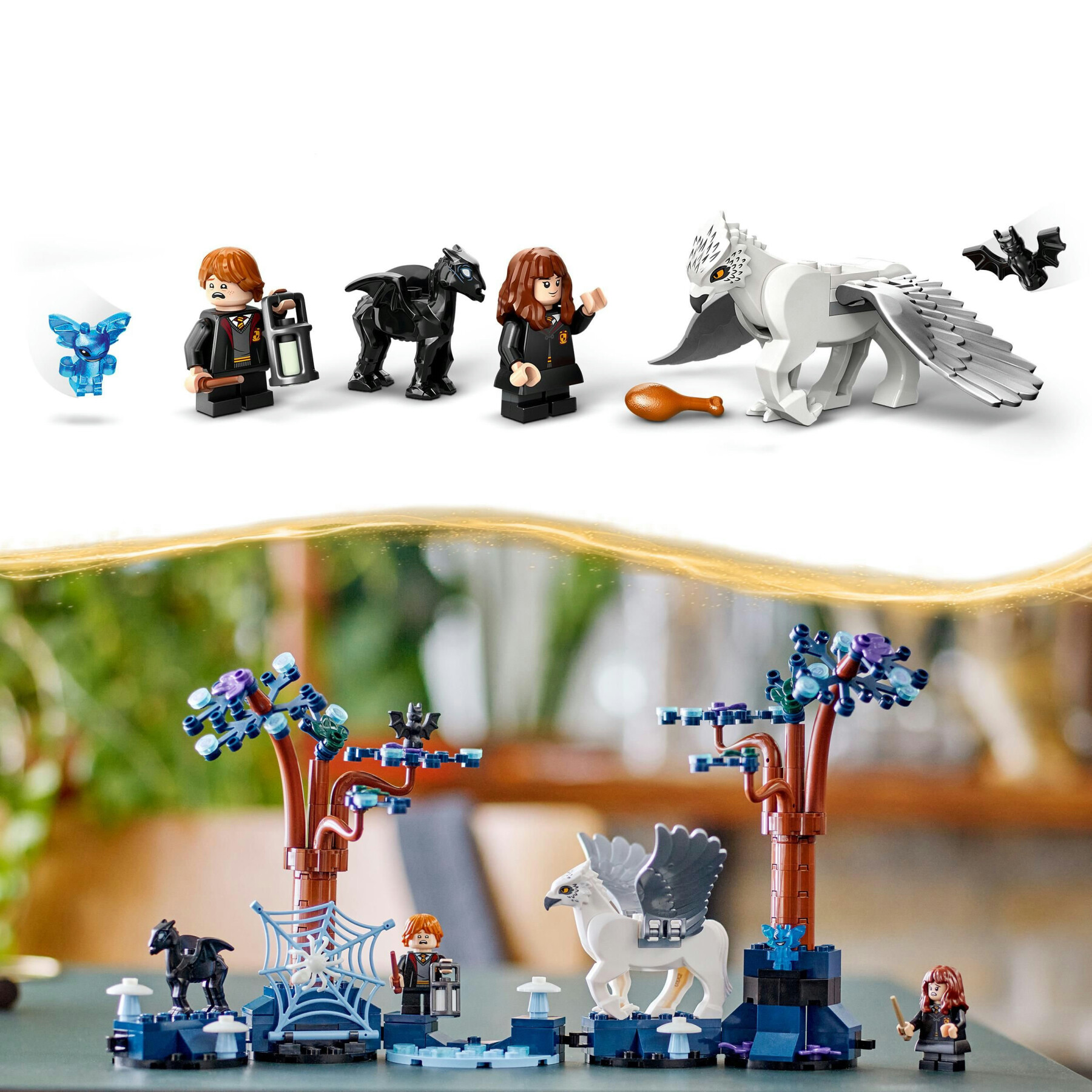 Lego harry potter 76432 foresta proibita: creature magiche, set con animali giocattolo fantasy, gioco per bambini di 8+ anni - Harry Potter, LEGO® Harry Potter™