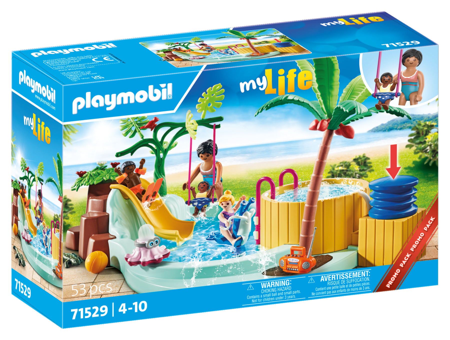 Playmobil promo pack 71529 piscina con vasca idromassaggio per bambini dai 4 anni - Playmobil