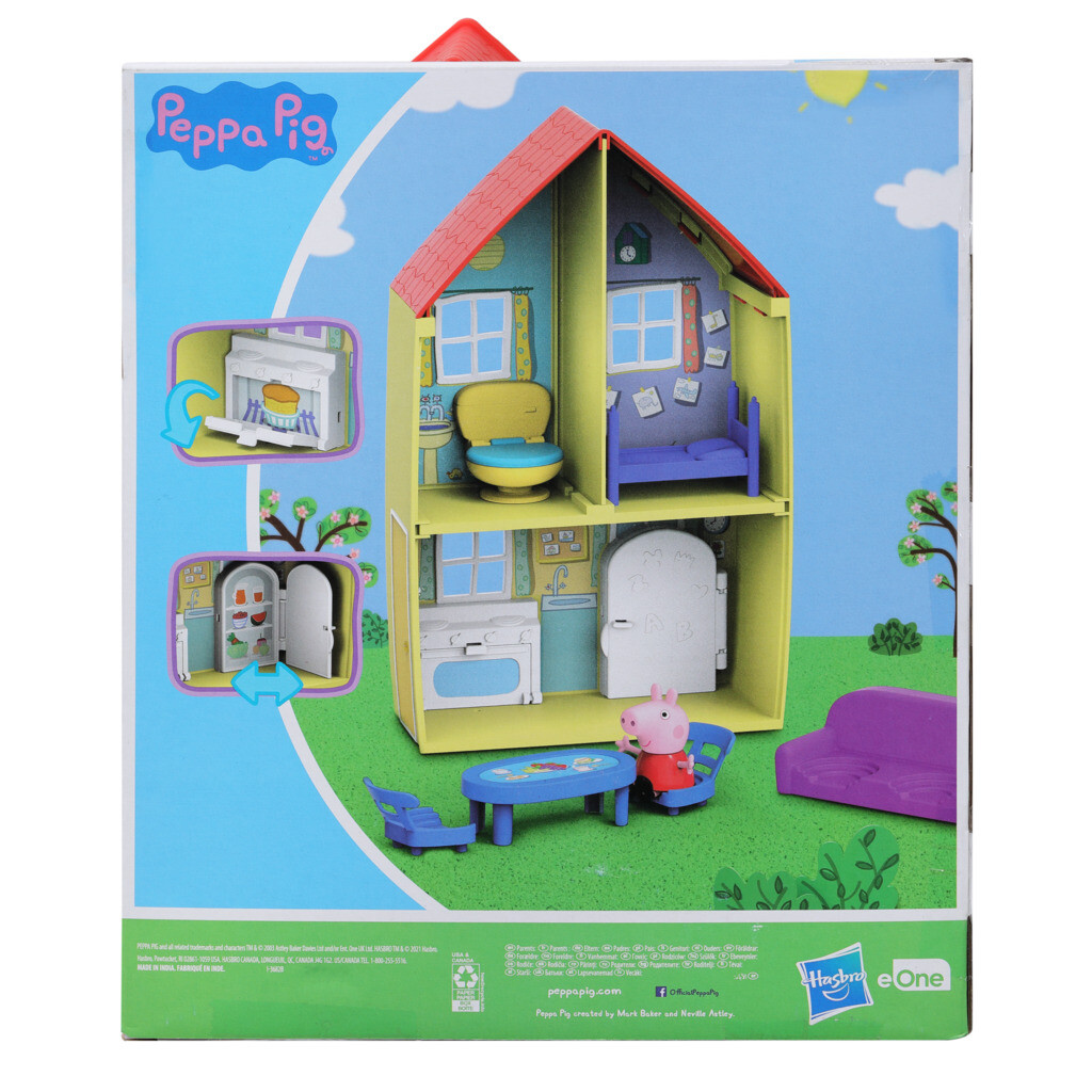 Peppa pig - la casa di peppa pig, include action figure di peppa pig e 6 accessori divertenti, giocattolo per età prescolare dai 3 anni in su - PEPPA PIG
