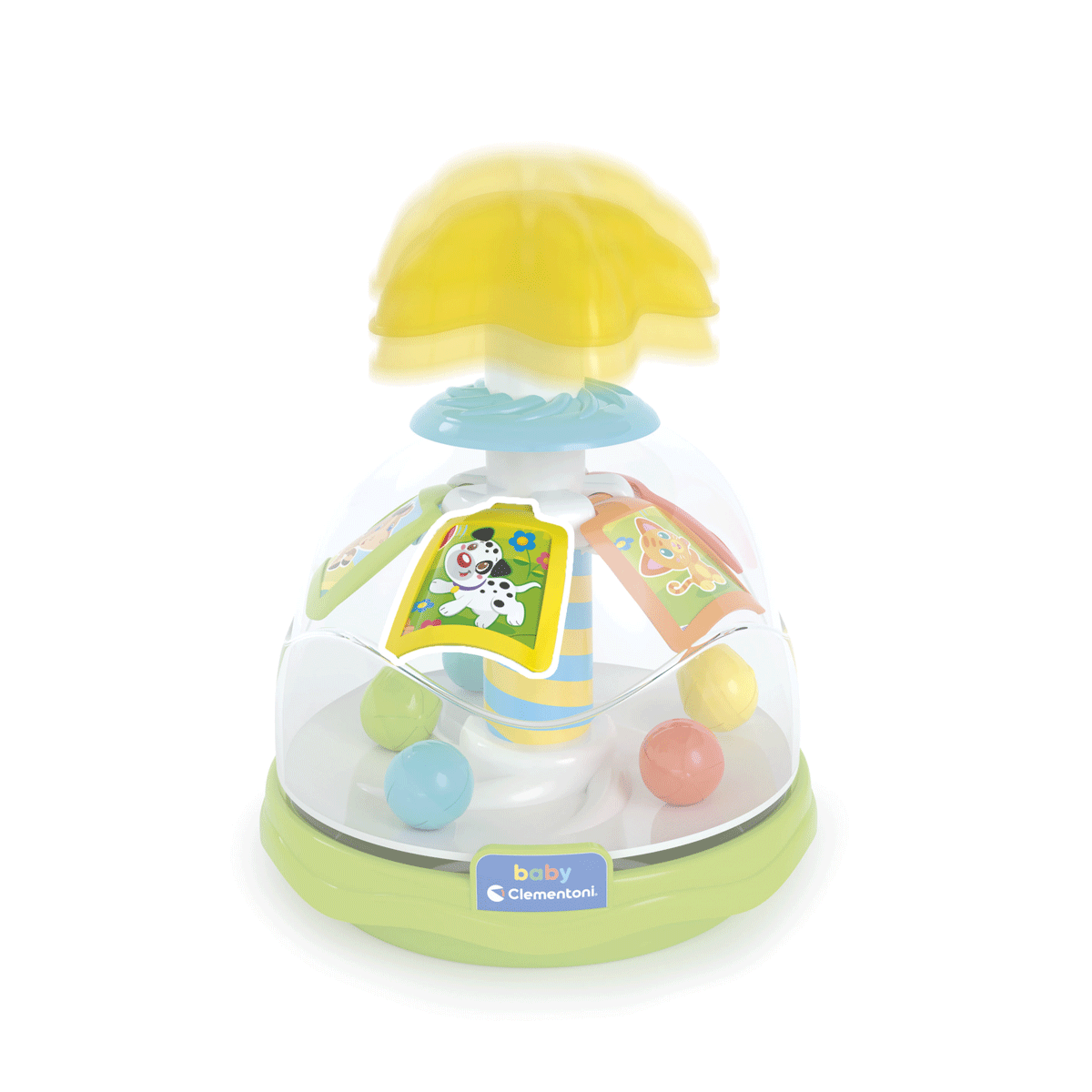 Clementoni - 17895 - happy friends spinning top - BABY CLEMENTONI
