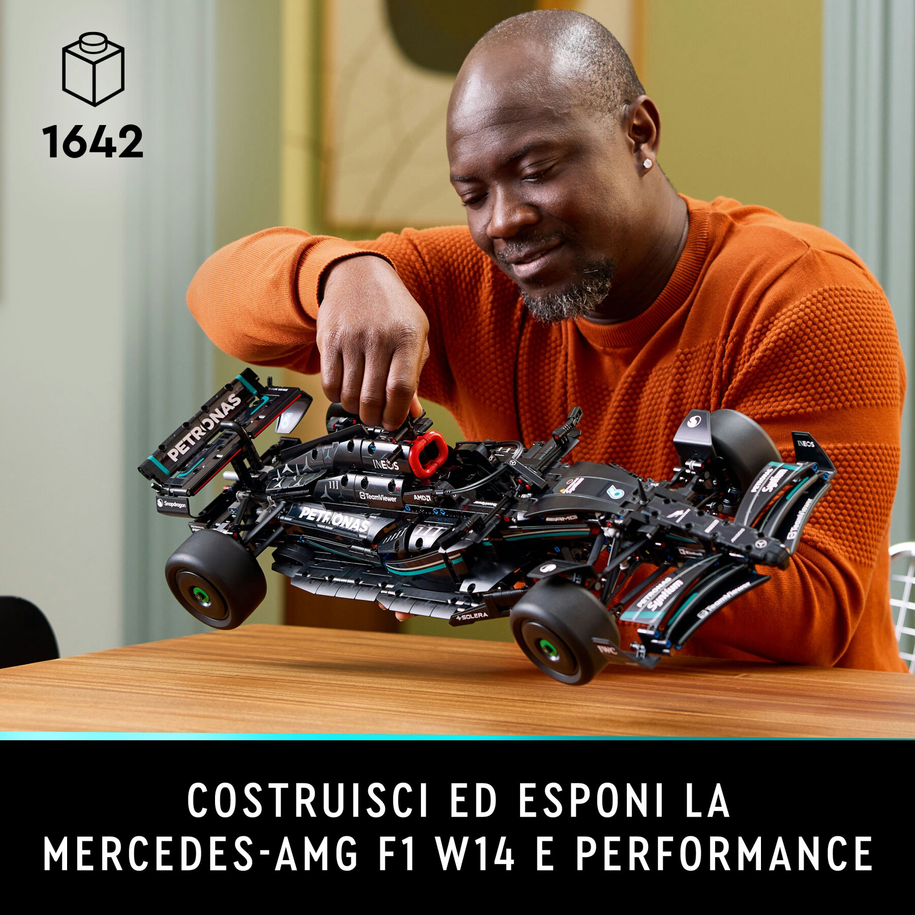 Lego technic 42171 mercedes-amg f1 w14 e performance, modellino da costruire di auto da corsa scala 1:8, idea regalo adulti - LEGO TECHNIC