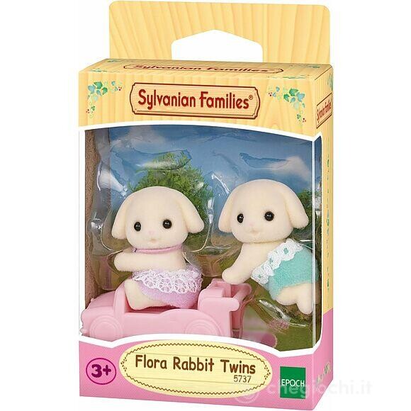 Sylvanian families - gemelli coniglio flora -  personaggi collezionabili sf - SYLVANIAN FAMILIES