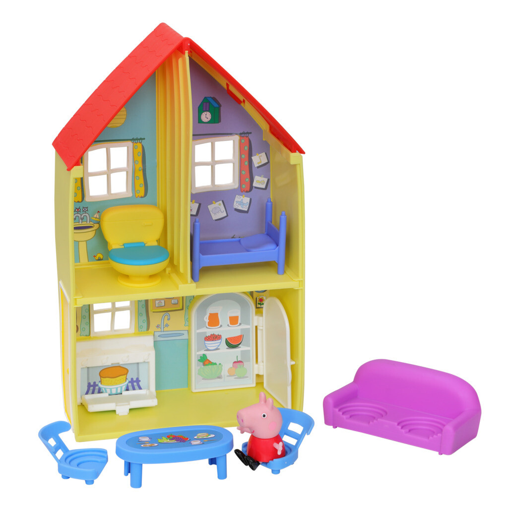 Peppa pig - la casa di peppa pig, include action figure di peppa pig e 6 accessori divertenti, giocattolo per età prescolare dai 3 anni in su - PEPPA PIG