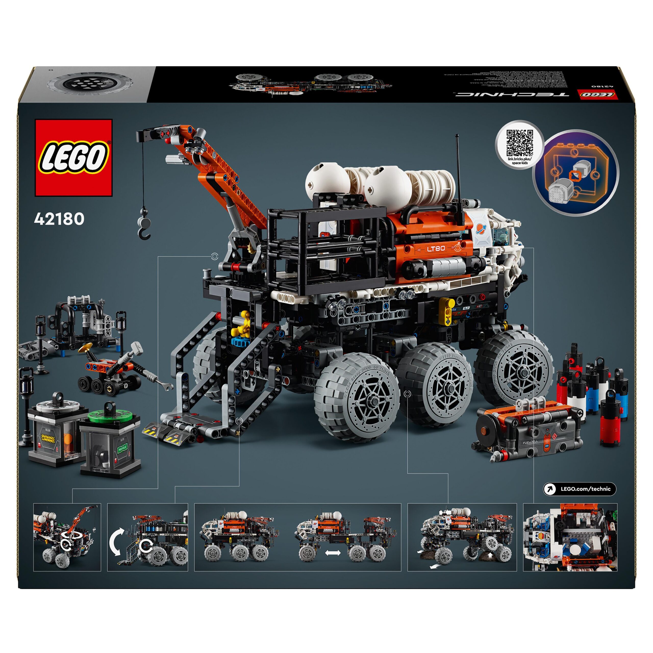 Lego technic 42180 rover di esplorazione marziano, giochi spaziali per bambini 11+, veicolo giocattolo ispirato alla nasa - LEGO TECHNIC