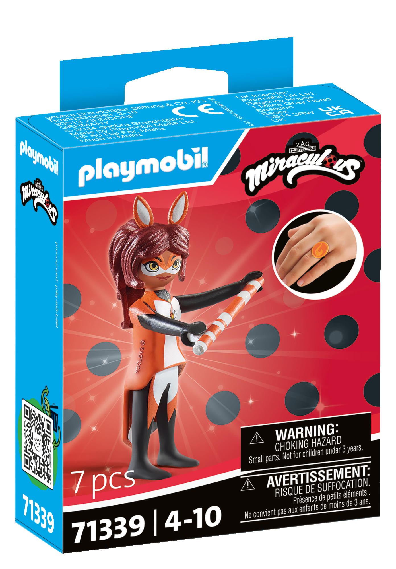 Playmobil miraculous 71339 volpe rossa per bambini dai 4 anni - Playmobil