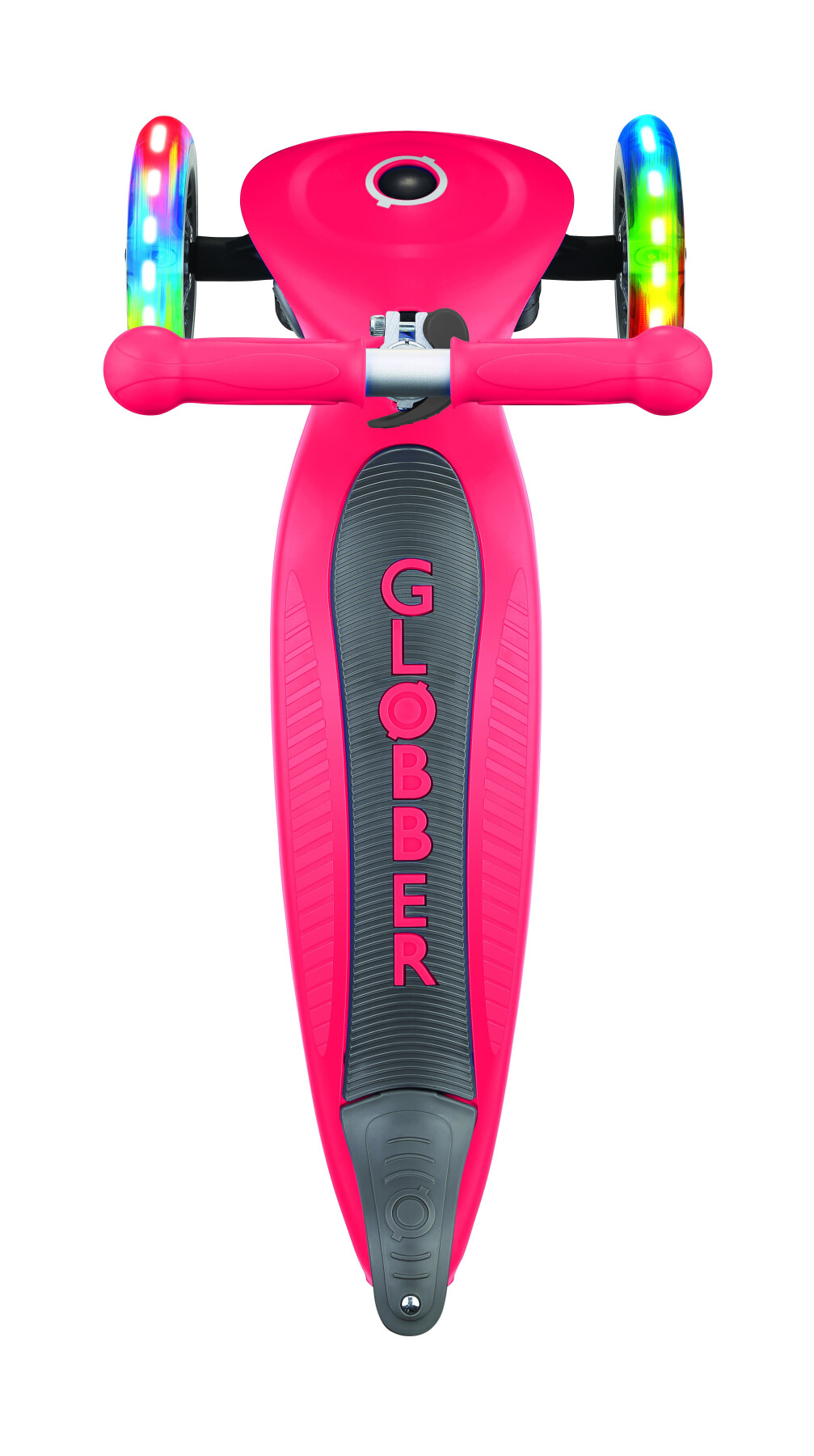 Globber primo foldable lights: monopattino 3 ruote rosso- per bambini 3-7 anni - GLOBBER