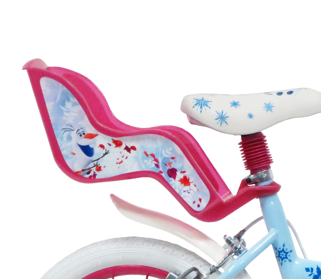 Bicicletta da bambini da 14 pollici con portababole - cestino e stabilizzatori laterali di disney frozen - DISNEY PRINCESS, Frozen