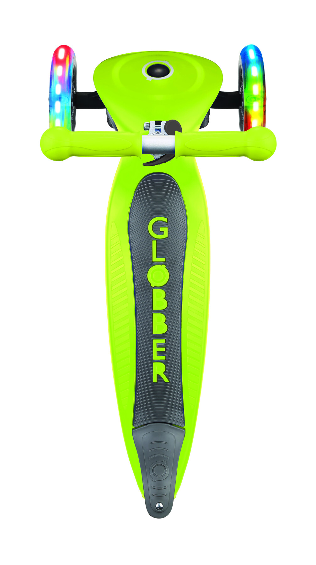 Globber primo foldable lights: monopattino 3 ruote verde - per bambini 3-7 anni - GLOBBER