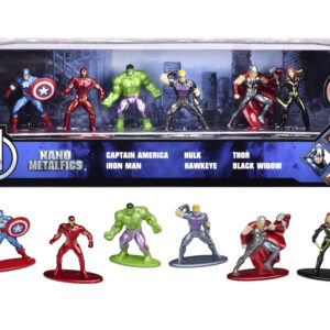 Avengers diorama pack con sei personaggi i metallo e dettagli fedeli agli originali - 