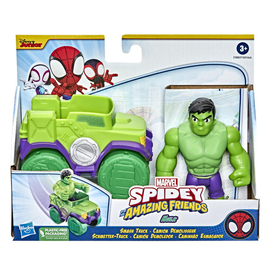 Hasbro marvel spidey e i suoi fantastici amici, action figure con vicolo, per bambini dai 3 anni in su - SPIDEY