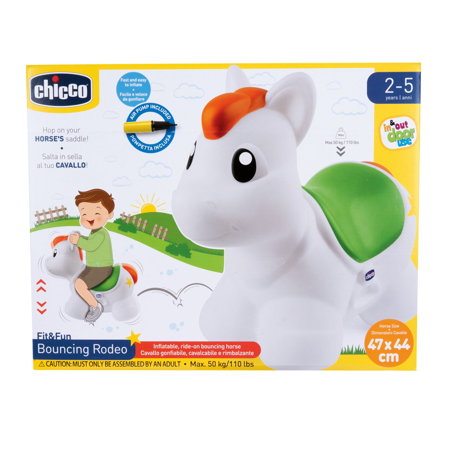 Chicco - bouncy rodeo, linea fit & fun, 2 - 5 anni - Chicco