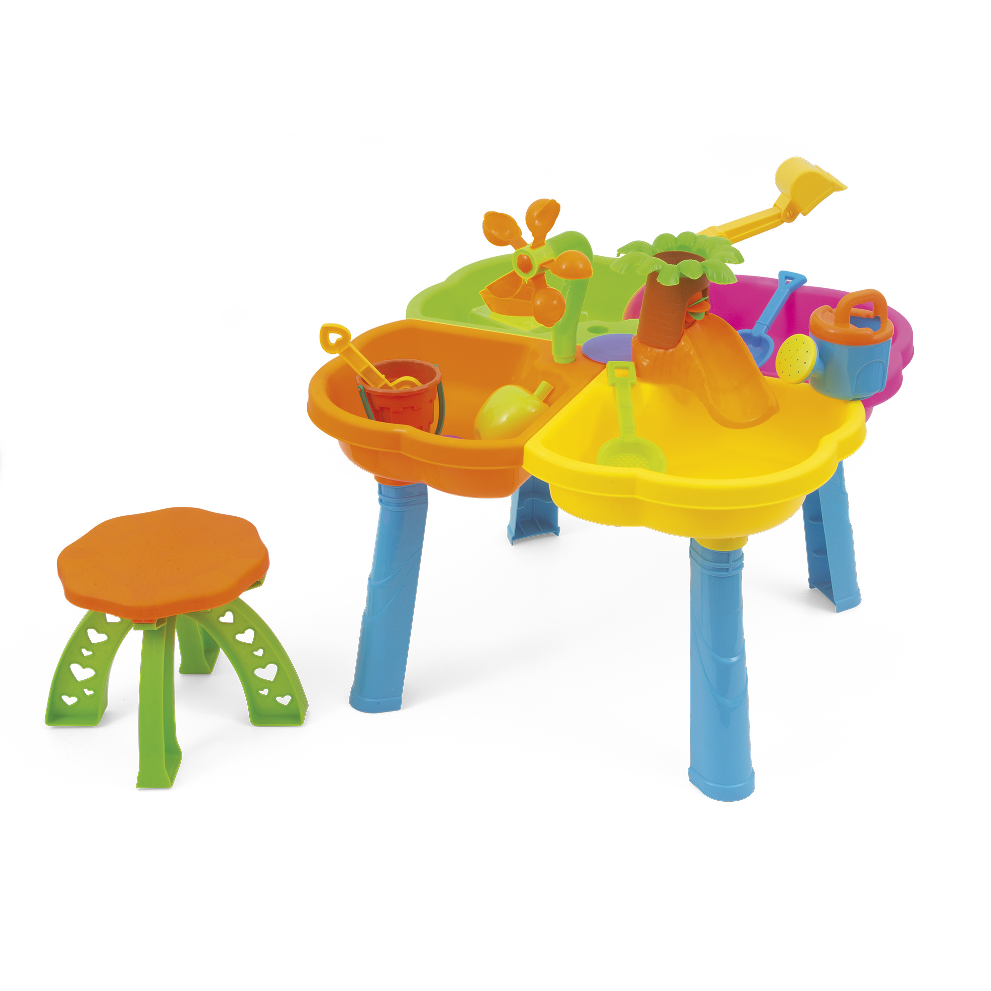 Game table water & sand: tavolo da gioco multifunzionale  per bambini per divertimento all'aria aperta - SUN&SPORT