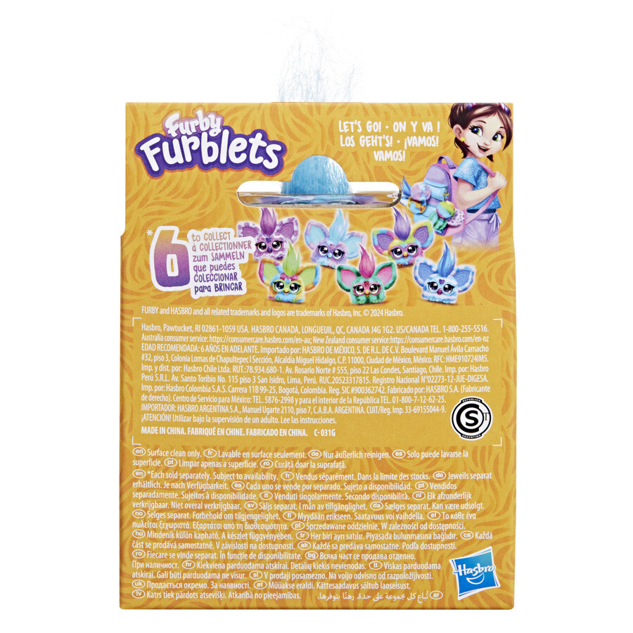 Furby furblets luv lee - peluche interattivo con suoni - adatto per bambini dai 5 anni in su - FURBY