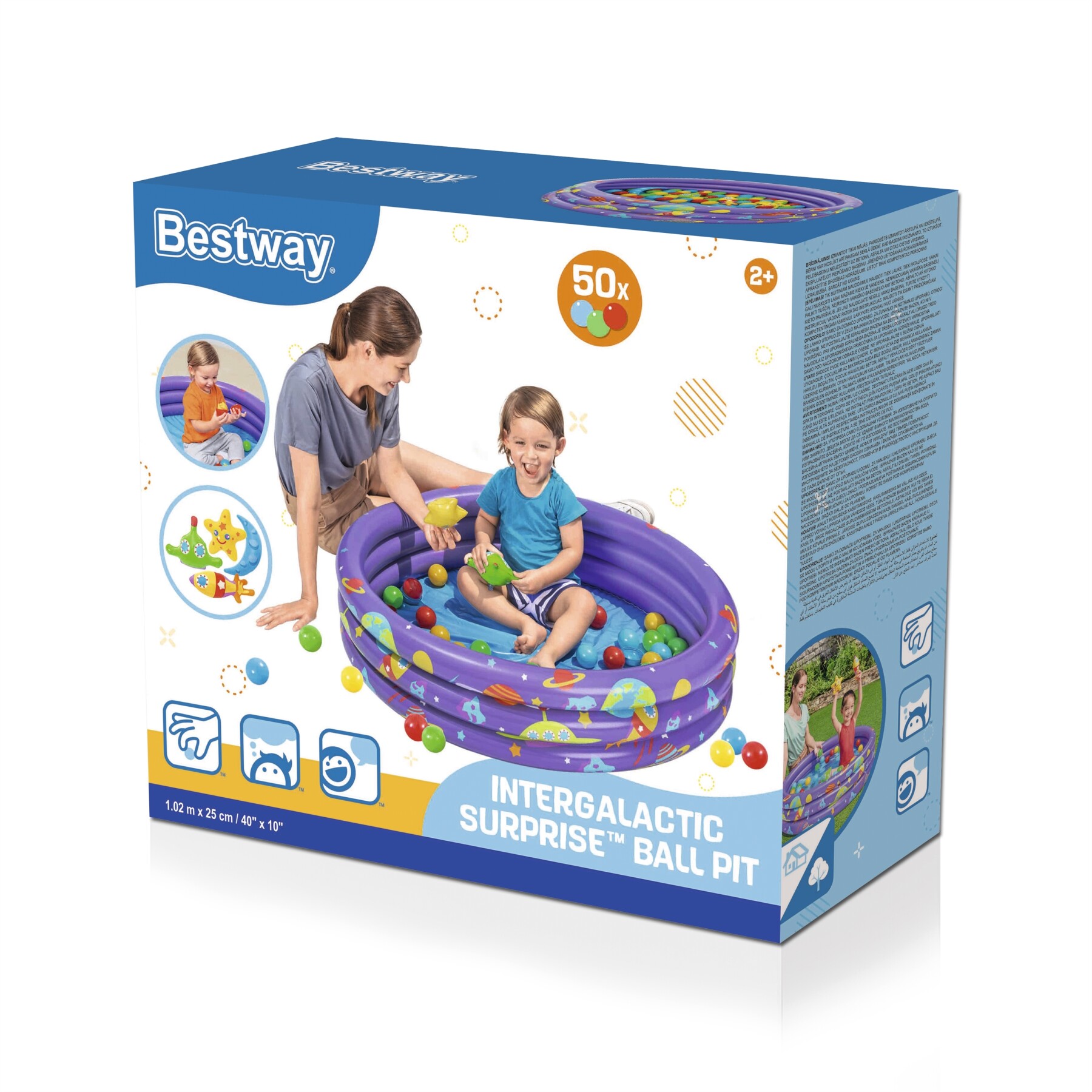 Piscina gioco con palline intergalactic surprise™ bestway®, 2 anni+ - Bestway