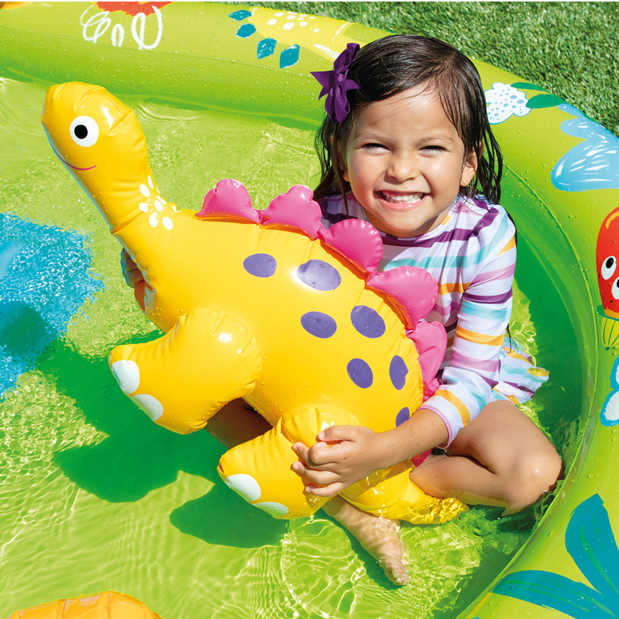 Intex -  play center dinosauri piscina gonfiabile, multicolore, 191x152x58 cm - INTEX