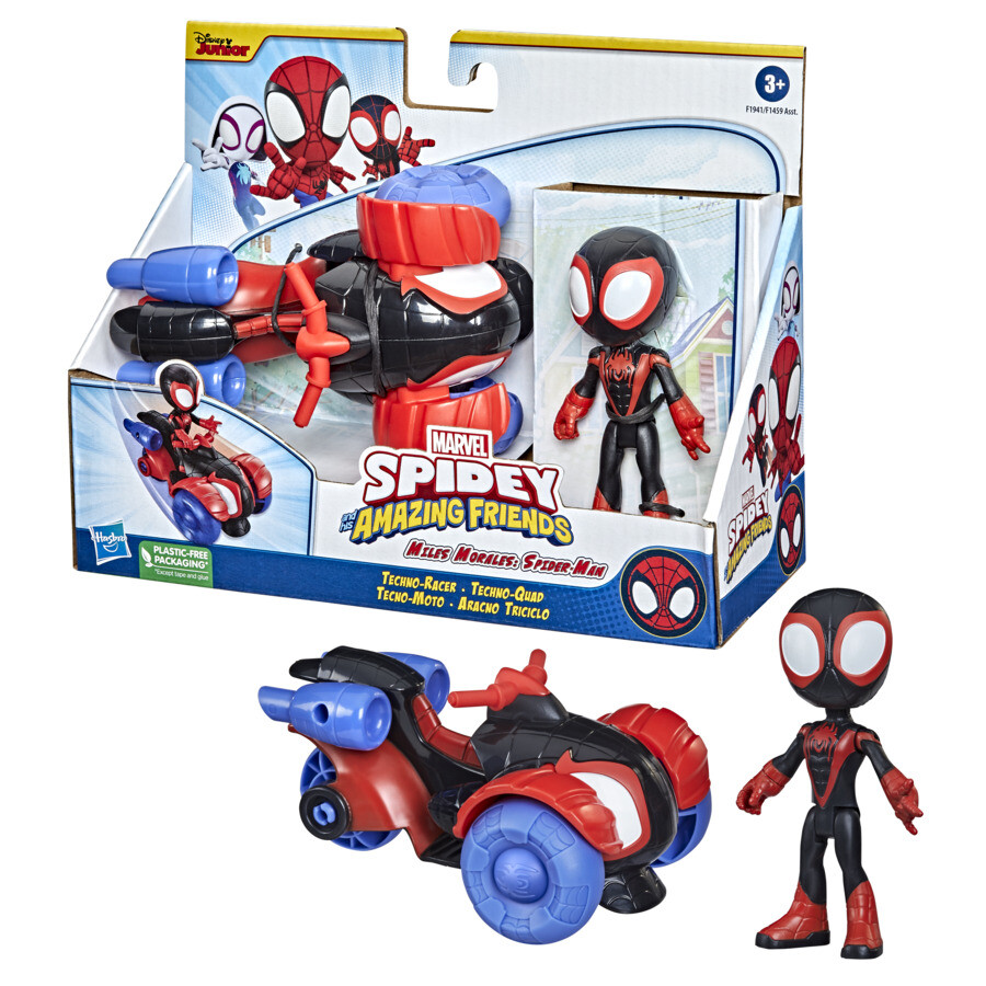 Hasbro marvel spidey e i suoi fantastici amici, action figure con vicolo, per bambini dai 3 anni in su - SPIDEY