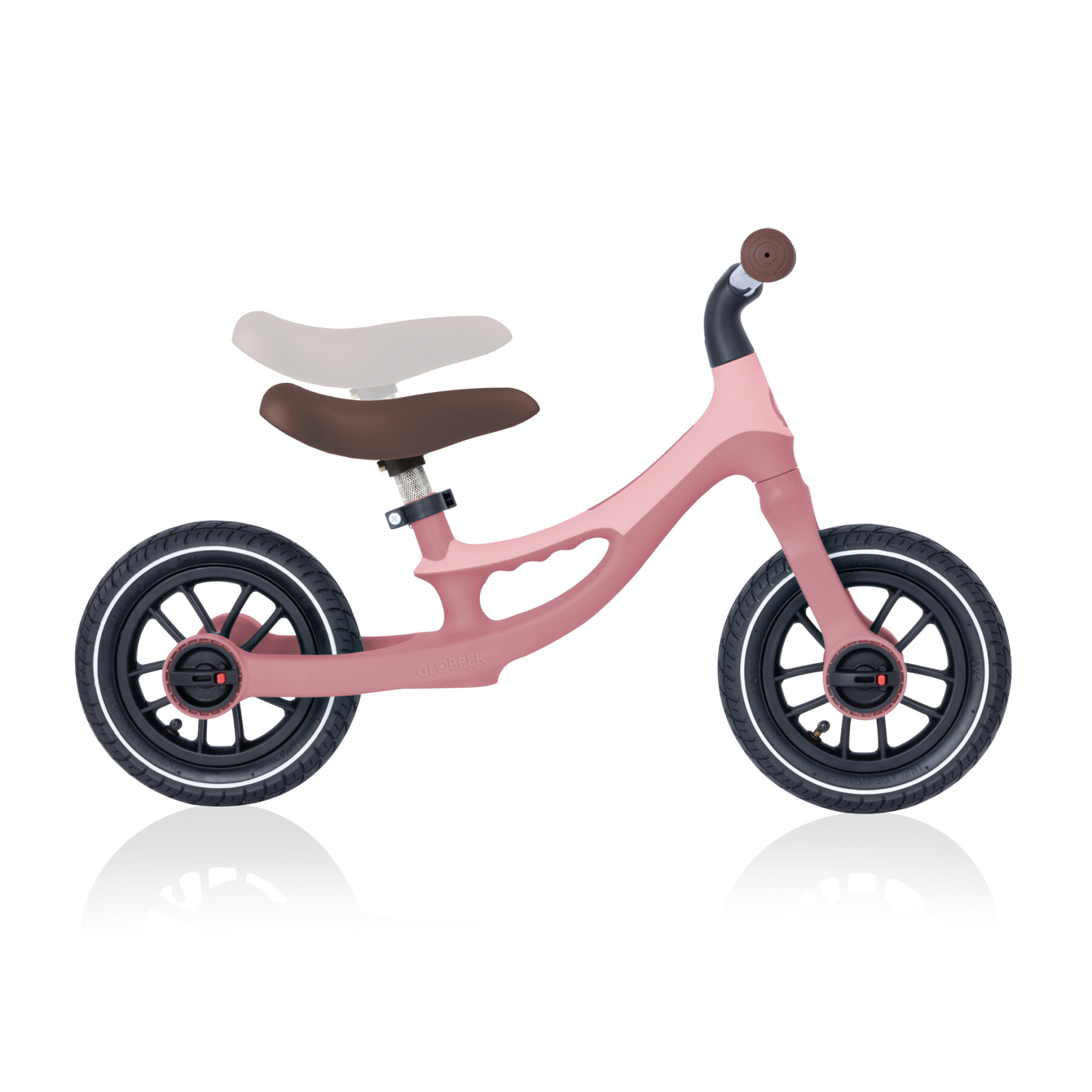 Go bike elite air - regolabile rosa pastello - perfetto per bambini 3- 5 anni - GLOBBER