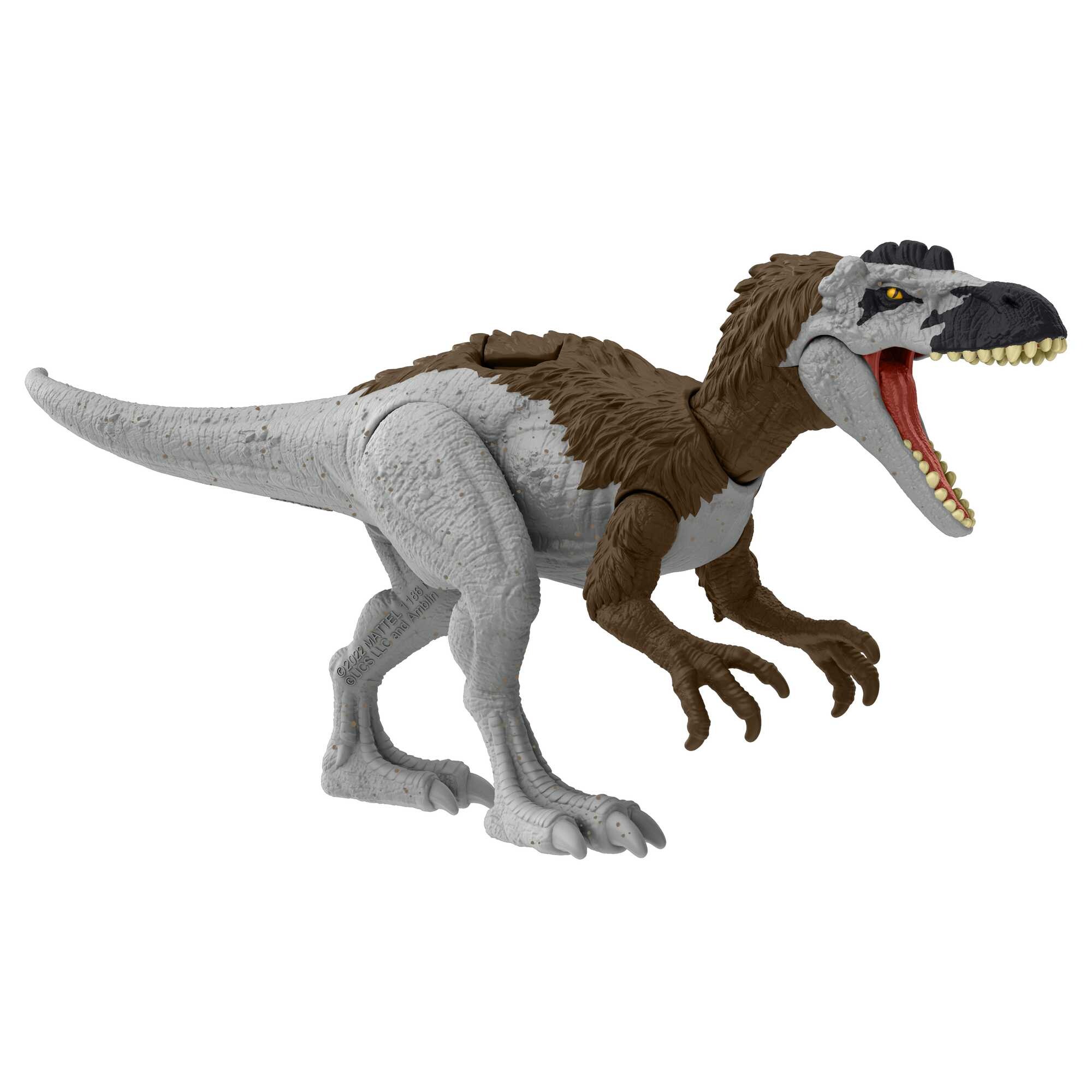 Jurassic world pericolo giurassico - xuanhanosauro , dinosauro snodato con design autentico, specie di medie dimensioni lungo 18 cm e alto 7+ cm - Barbie