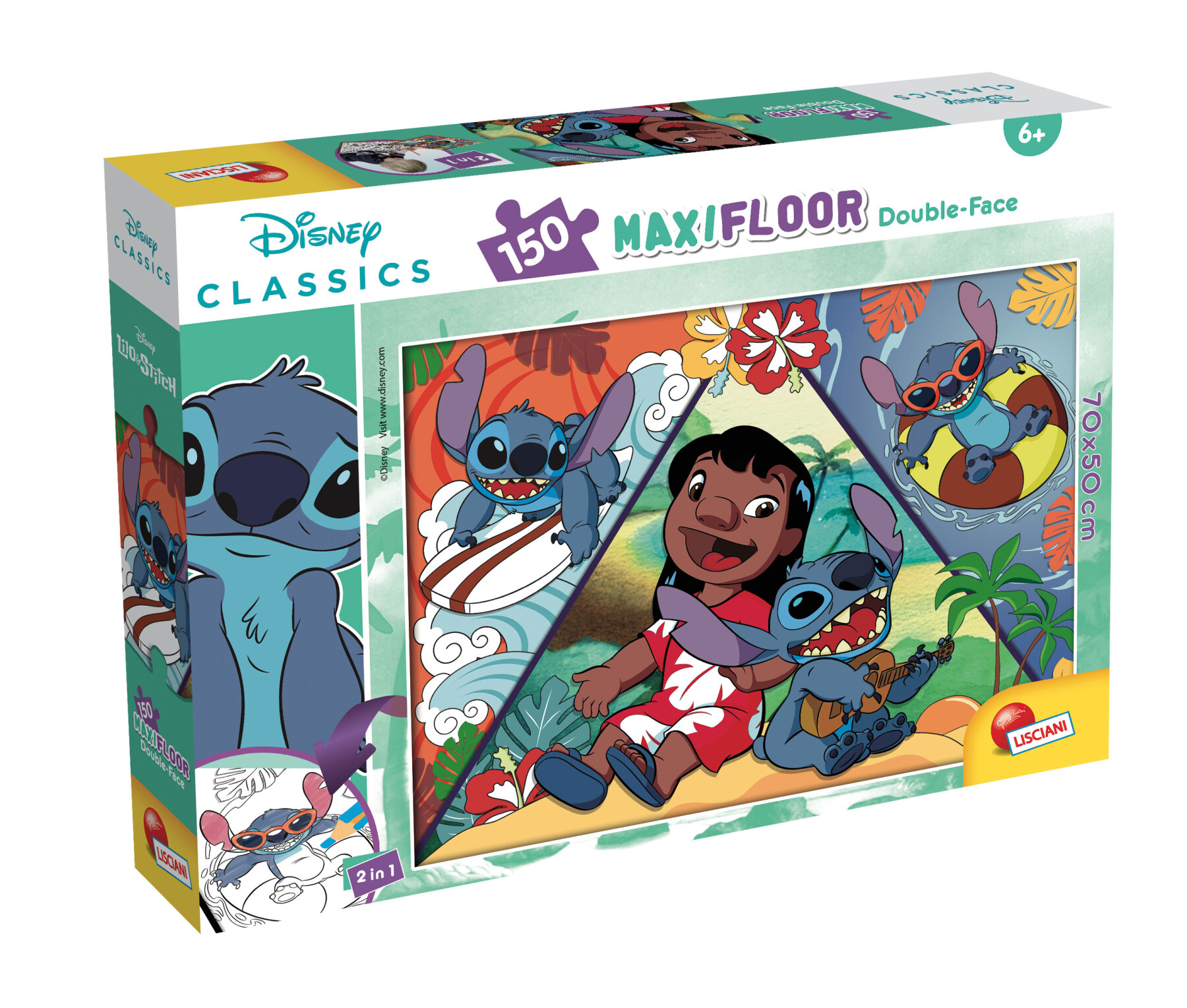 Disney puzzle df maxifloor 150 lilo & stitch - LISCIANI, Disney Stitch