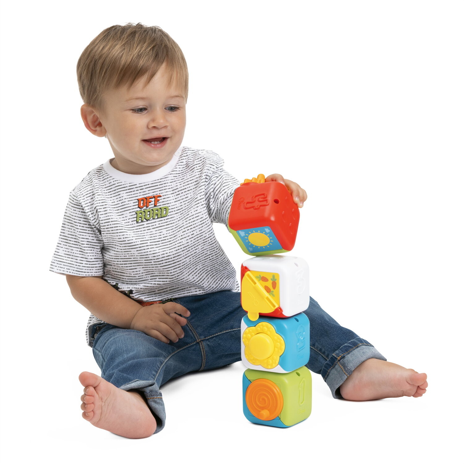 Chicco - cubi multiattività 2in1, smart2play, 10-36m - Chicco