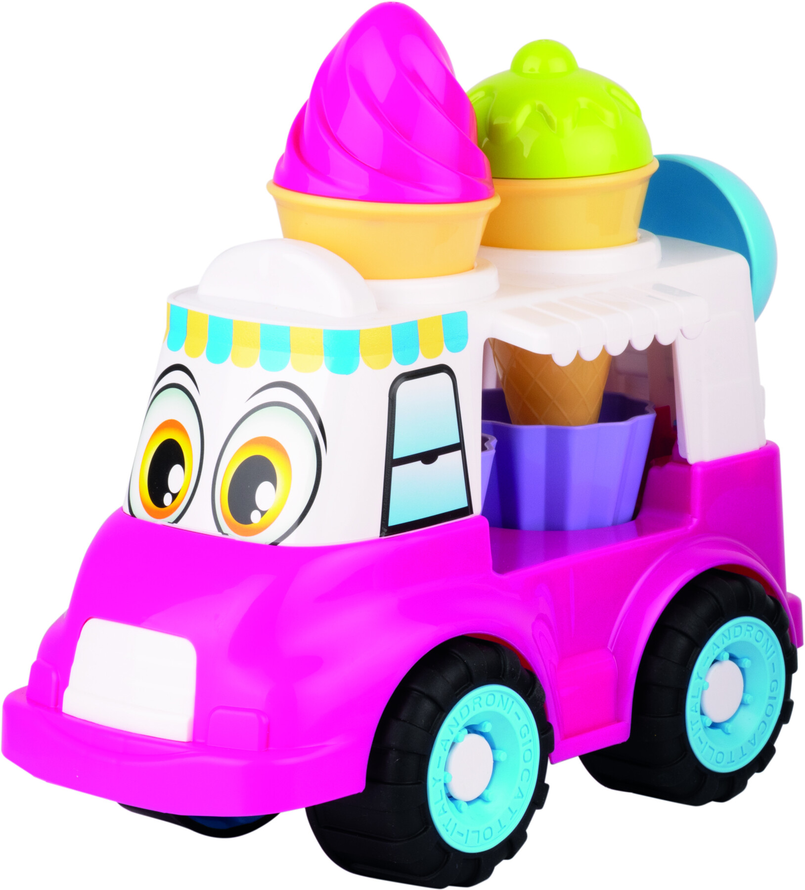 Camioncino gelati: simpatico camioncino con formine a forma cono gelato - 