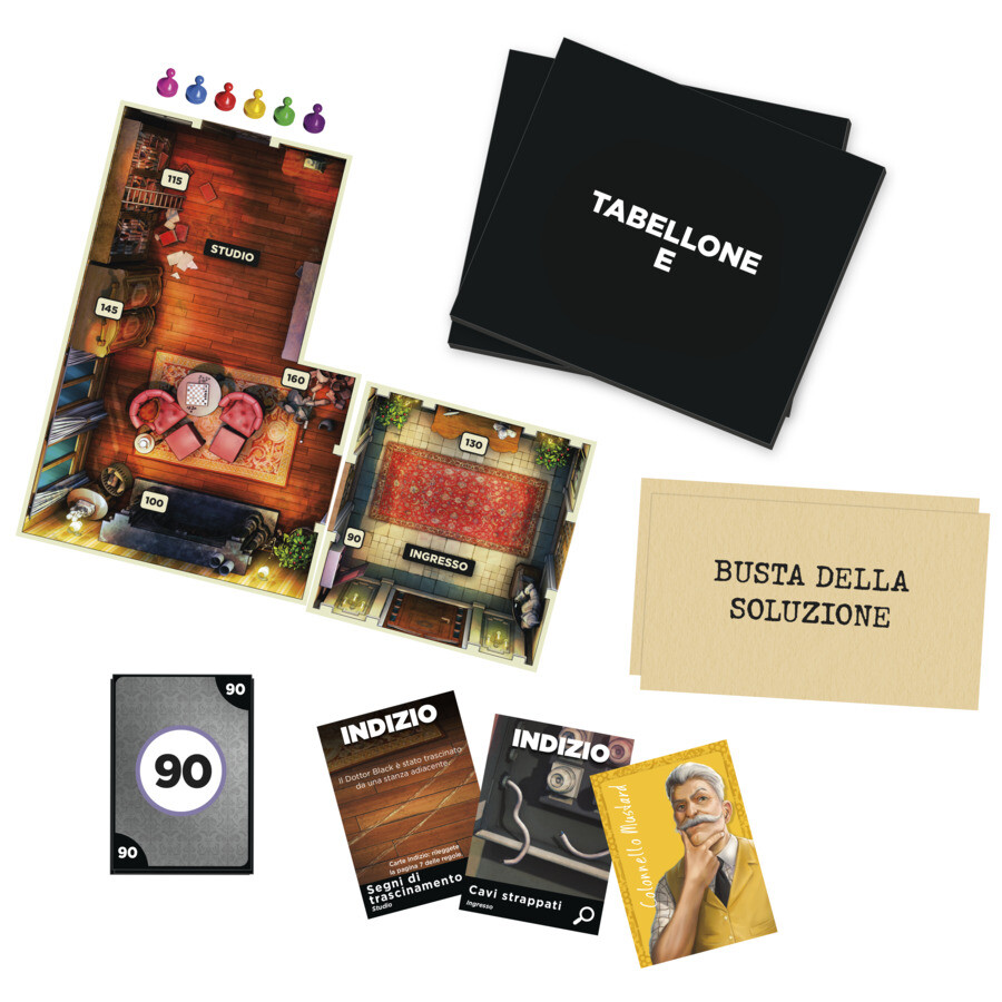 Cluedo escape - il tradimento a villa tudor refresh, un gioco di misteri ed enigmi in versione escape game, un gioco da tavolo cooperativo per famiglie, dai 10 anni in su, da 1 a 6 giocatori - HASBRO GAMING