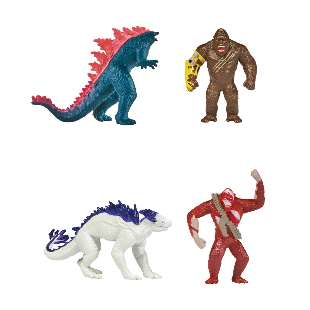 Godzilla x kong mini personaggi in cristallo - GIOCHI PREZIOSI, Godzilla