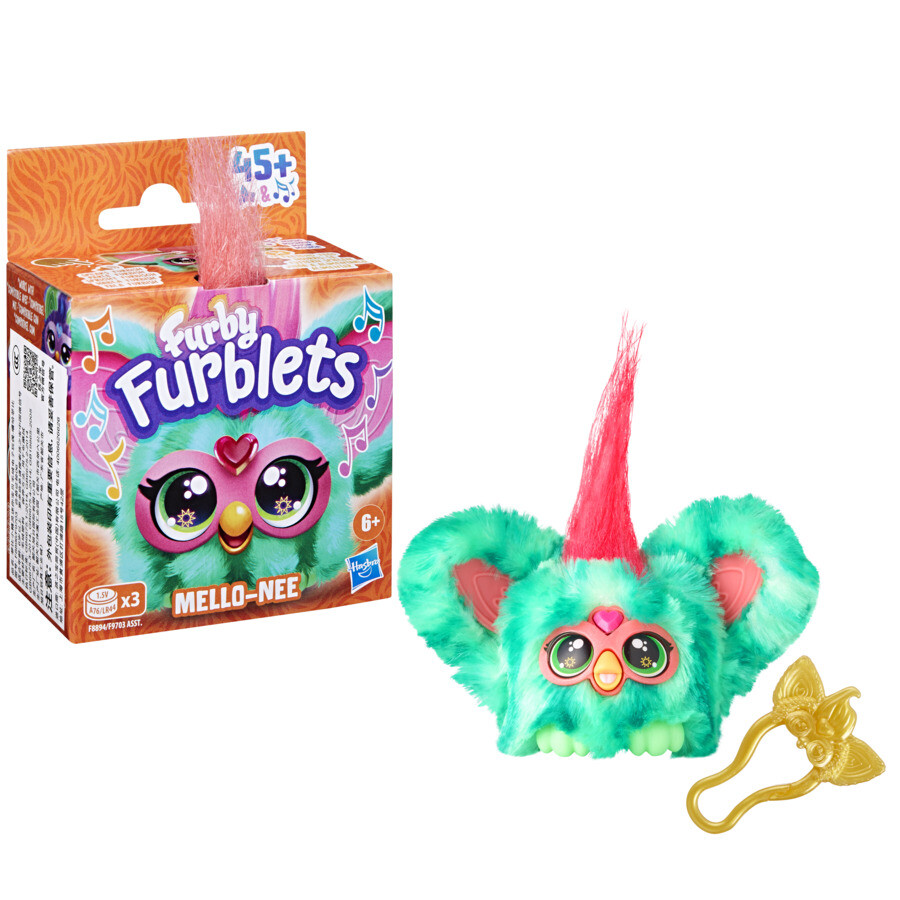 Furby furblets mello nee - peluche interattivo con suoni - adatto per bambini dai 5 anni in su - FURBY