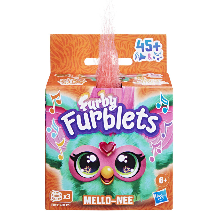 Furby furblets mello nee - peluche interattivo con suoni - adatto per bambini dai 5 anni in su - FURBY