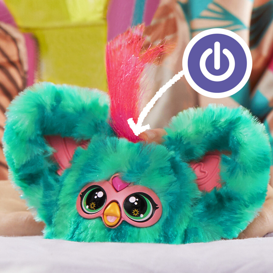 Furby furblets mello nee - peluche interattivo con suoni - adatto per bambini dai 5 anni in su - FURBY